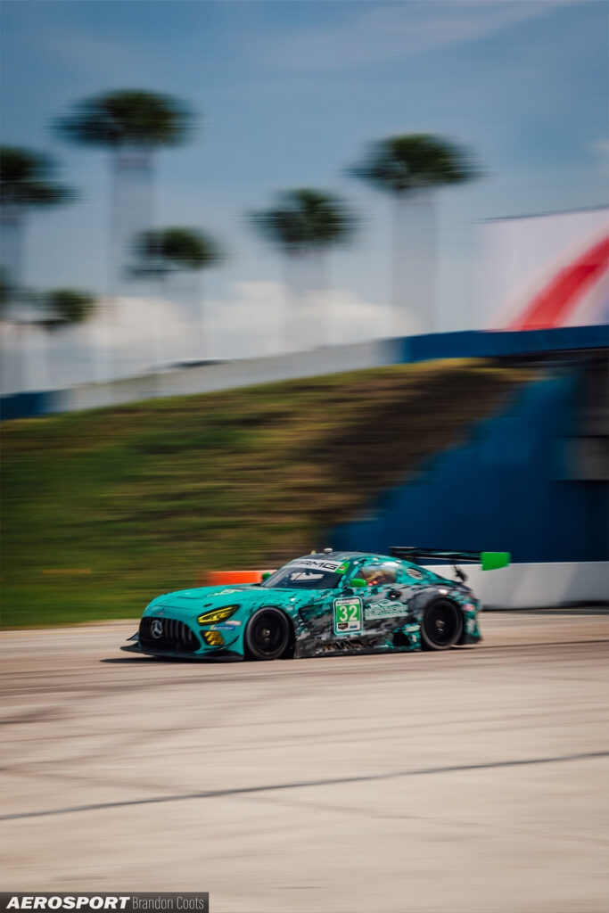 Kornthoff Preston Motorsports Mercedes AMG GT3 Evo at IMSA 12 Hours of Sebring 2024