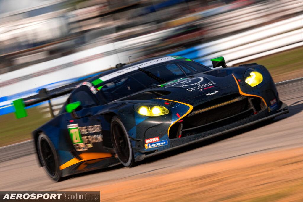 Heart of Racing Aston Martin Vantage GT3 at IMSA 12 Hours of Sebring 2024